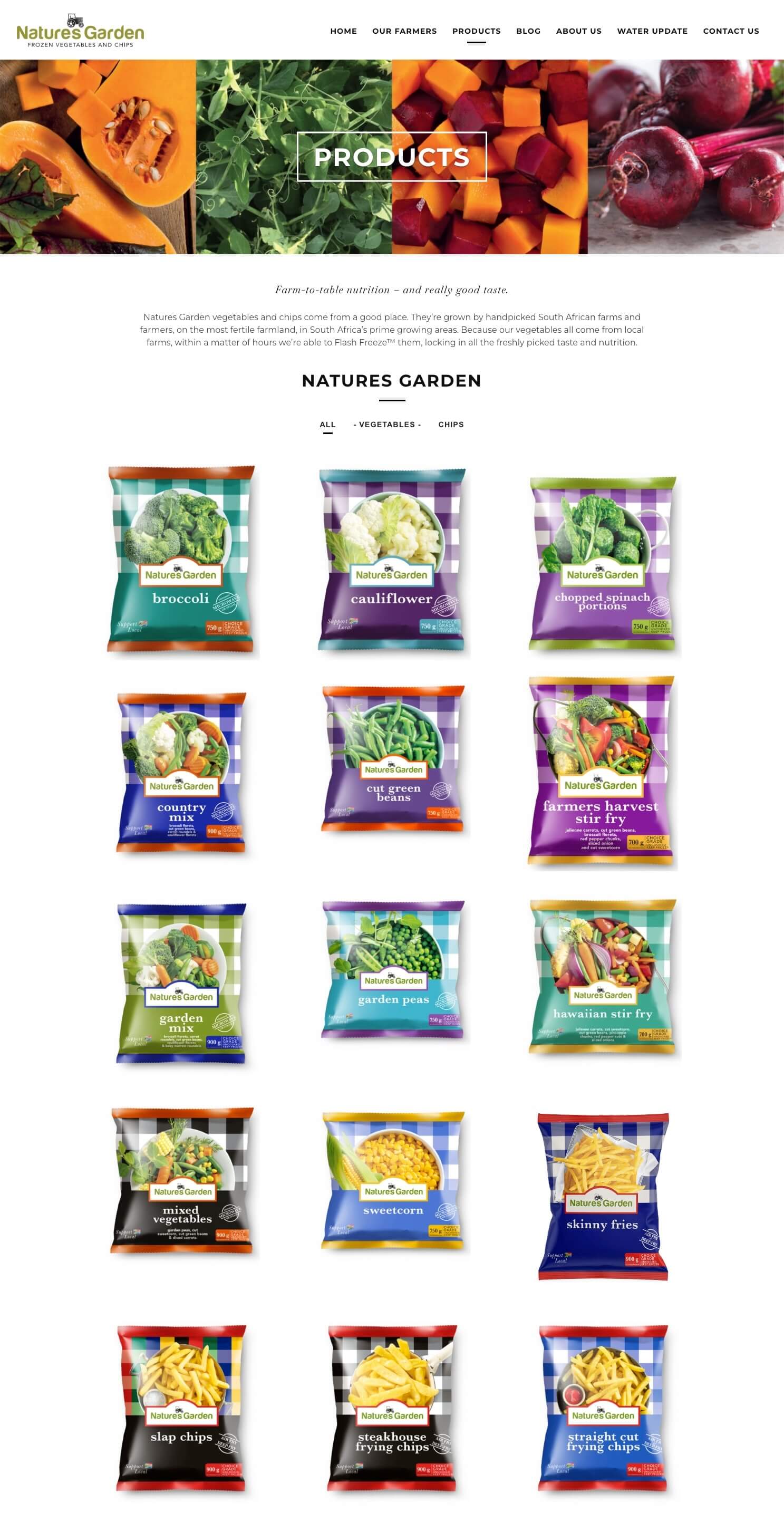 Natures Garden Product Range